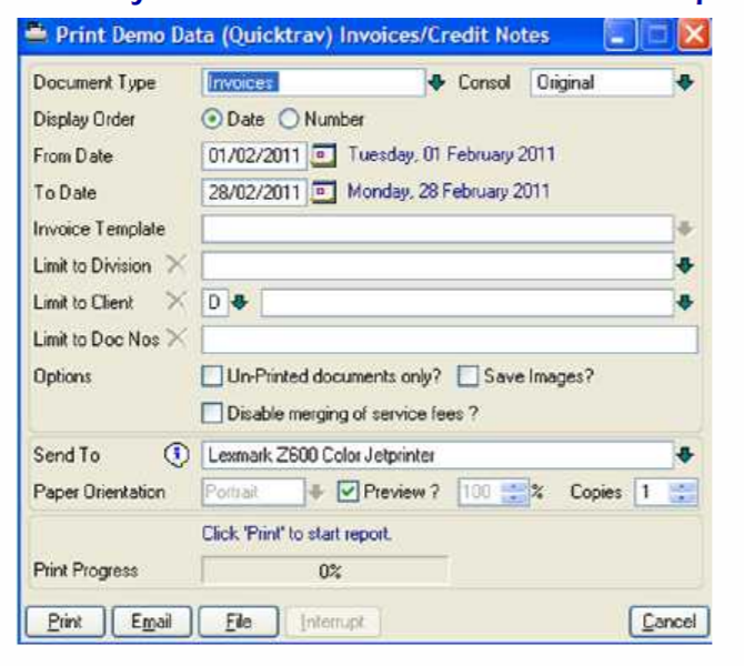 screenshot of QuickTrav Core